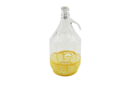 Dáma demizson, 5 liter, fémcsatos, 6db/ #
