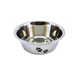 Kutyatál, króm, dekoros, űrtart.: 1,75 liter, E