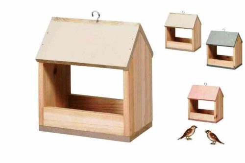 Madáretető 1, fa, 16 x 12 x 19.5 cm