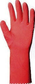 Kesztyű 08. Háztartási gumikesztyű, latex, rózsaszín
