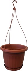 Kaspó, akasztóval, terrakotta, 20 cm