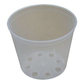 Orchidea cserép, átlátszó, 14 cm