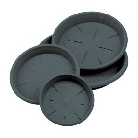 Virágcserép alátét, antracit, 25 cm