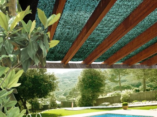 SUN-NET árnyékoló háló, 70%, zöld, szőtt, 3x4 m