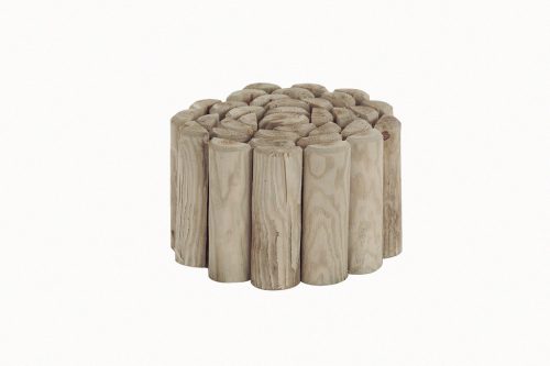 TALOS ROLL, rönk jellegű fa ágyásszegély, Ø 5 cm  x 20 cm x 150 cm