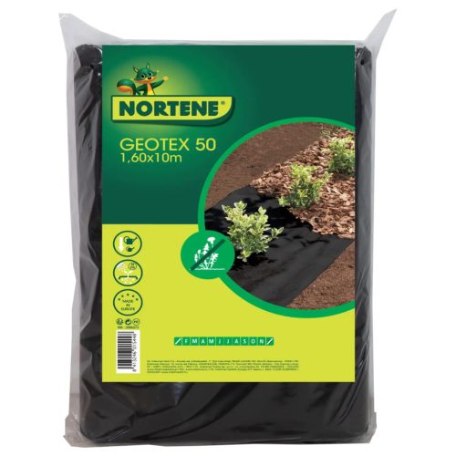 Geotextil 50g, fekete, 1,6m x 10fm, I