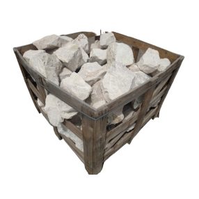 Fehér színű sziklakert kő, terméskő, 1 000 kg/ kaloda 