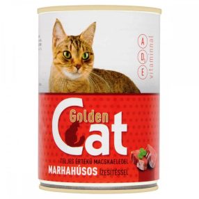   Golden Cat teljesértékű macskaeledel, konzerv, marha, 415 gr, 24 db/ zsugor