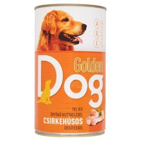   Golden Dog teljesértékű kutyaeledel, konzerv, baromfi, 1240g, 12db/ zsugor