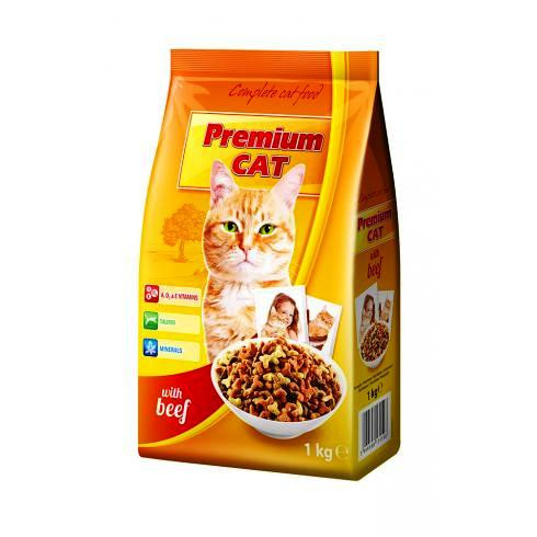 Prémium Cat, 1kg, marha