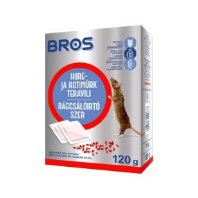 Bros Rágcsálóirtó szer, gabonaszemes, 120g, 29ppm 