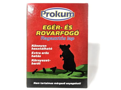 Prokum Egér és Rovarfogó ragasztós lap, kicsi