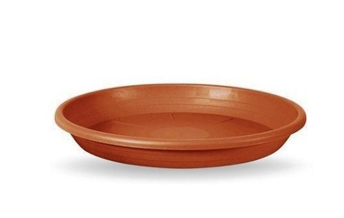 Virágcserép alátét, peremes, terrakotta, Ravenna, Klasszik és Firenze virágcseréphez, 28 cm, O