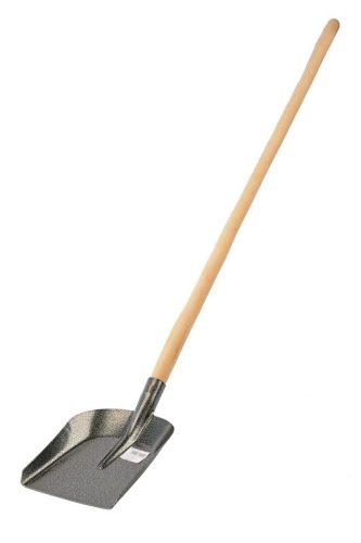 Nyelezett lapát, Cortex, 90-es, ezüst, hajlított nyél: 125 cm, A