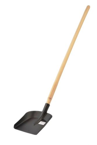 Nyelezett lapát, Cortex, 90-es, fekete, hajlított nyél: 125 cm, A