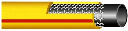Locsolótömlő, csavarodásmentes, 1/2", 25 m, SAFARI, citrom-piros