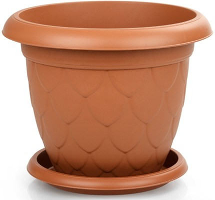 Virágcserép, Drops, terrakotta, 410 (szélesség) x 310 (magasság) mm, 17 L, Nr.9