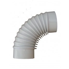Füstcső könyök, fehér, Ø 120mm