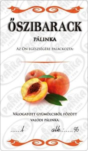 Matrica, őszibarack pálinka, 50 db/csomag, AT