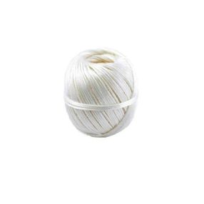 Kötöző zsineg, műanyag, 200g, fehér/ natúr