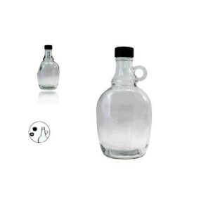 Gallone üveg, 1 liter, műanyag csavarzárral, e