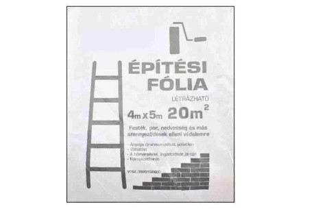 Takarófólia ''Építési'' 4 x 5 m, 20m², E