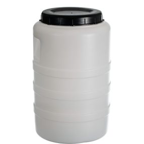   Bidon, 25 liter, csavaros tetővel, széles szájú, fehér, e
