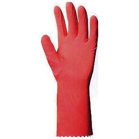 Kesztyű 08. Háztartási gumikesztyű, latex, rózsaszín