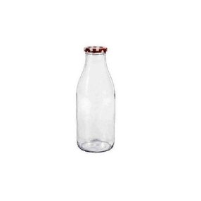 Gyümölcslé üveg, 1 liter, kupakkal, 6/ #, e