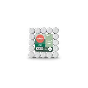 Mécses, teamécses, fehér, 50 db-os