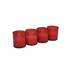 Mécses betét, WK 60P, piros, 4 db/ csomag
