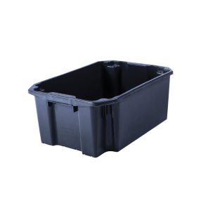 Szüretelő láda, újrahasznosított, barna, p