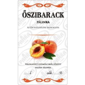Matrica, őszibarack pálinka, 50 db/csomag, AT