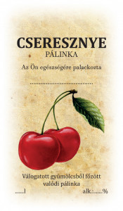 Matrica, cseresznye pálinka, 50db/csom 