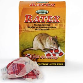 Ratex rágcsálóírtó pép (Bromadiolon 25ppm) 150g, 